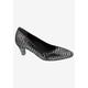 Women's Karat Pump by Ros Hommerson in Silver Croco Leather (Size 10 M)