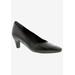 Wide Width Women's Karat Pump by Ros Hommerson in Black Leather (Size 9 W)