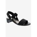 Women's Virtual Sandal by Ros Hommerson in Black Elastic (Size 9 1/2 M)