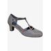 Wide Width Women's Heidi Pump by Ros Hommerson in Silver Iridescent Glitter (Size 9 W)