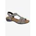 Wide Width Women's Mackenzie Sandal by Ros Hommerson in Taupe Multi Stretch (Size 11 W)