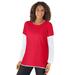 Plus Size Women's Layered-Look Crewneck Tee by Woman Within in Vivid Red (Size 22/24) Shirt