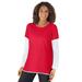 Plus Size Women's Layered-Look Crewneck Tee by Woman Within in Vivid Red (Size 14/16) Shirt