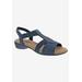 Wide Width Women's Miriam Sandal by Ros Hommerson in Navy Elastic (Size 6 1/2 W)