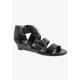 Women's Voluptuous Sandal by Ros Hommerson in Black Leather (Size 8 1/2 M)