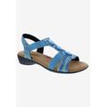 Wide Width Women's Mackenzie Sandal by Ros Hommerson in Blue Multi Stretch (Size 10 W)