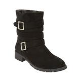 Wide Width Women's The Madi Boot by Comfortview in Black (Size 9 W)