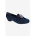 Wide Width Women's Treasure Loafer by Ros Hommerson in Navy Suede (Size 8 1/2 W)