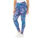 Plus Size Women's Knit Legging by Catherines in Floral Print (Size 2XWP)