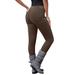 Plus Size Women's Corduroy Legging by Roaman's in Chocolate (Size 24 W) Stretch Pants