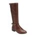 Women's The Reeve Wide Calf Boot by Comfortview in Brown (Size 10 M)