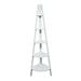 5-Shelf Corner Ladder Bookcase - White by Casual Home in White