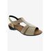 Wide Width Women's Mellow Sandal by Ros Hommerson in Sand Stretch (Size 10 1/2 W)
