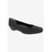 Women's Tabitha Flat by Ros Hommerson in Black Textile (Size 6 1/2 M)