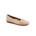 Wide Width Women's Samantha Ballet Flat by Trotters in Nude Gem (Size 11 W)