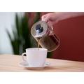 Service Ideas French Press Coffee Maker Glass in Gray | 6.75 H x 4.5 W x 6.75 D in | Wayfair T499SR