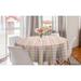 East Urban Home Ambesonne Abstract Round Tablecloth, Geometric Tartan Stripes In Soft Pastel Tones Plaid Summer Checkered Blush Beige | Wayfair