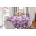 East Urban Home Ambesonne Floral Round Tablecloth, Nature Themed Violet Tone Iris Flowers In Effect | 60 D in | Wayfair