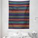 East Urban Home Polyester Tribal Tapestry Polyester in Orange/Green/Blue | 80 H x 60 W in | Wayfair 257BECF7FC024948AC4900437B26DA3B