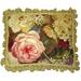 HKH International Finest Pettipoint Pink Roses & Floral Grosspoint Background w/ Tassels Pillow Cover & Insert Down/Feather | Wayfair HP3110T