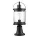 Globe Electric Company Zeke Matte 1 -Light 18.79" H Hardwired Lamp Post (Full) Glass | 18.79 H x 7.2 W x 7.2 D in | Wayfair 44717