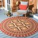 Red 96 x 0.25 in Area Rug - Union Rustic Northpoint Southwestern/Beige Indoor/Outdoor Area Rug, Polypropylene | 96 W x 0.25 D in | Wayfair