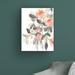 Winston Porter Sheer Blossoms I by June Erica Vess - Wrapped Canvas Painting Canvas in White/Black | 47 H x 35 W x 2 D in | Wayfair