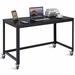 Latitude Run® Aigul Desk, Steel in Black | 29.5 H x 47.5 W x 23.5 D in | Wayfair 965CB5E54C074BA486826A5E579CB72A