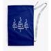 The Holiday Aisle® Trio of Trees Christmas Laundry Bag Fabric in Blue | 29 H x 18 W in | Wayfair ACB424080E124F3F8E2787234C291565