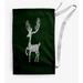 The Holiday Aisle® Cool Dude Holiday Reindeer Christmas Laundry Bag Fabric in Green/White/Black | 36 H in | Wayfair