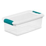 Sterilite Latching Stackable Storage Container w/Lid Plastic | 14.125 H x 7.625 W x 4.875 D in | Wayfair 12 x 14928012