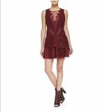 Free People Dresses | Free People Dove Lace Panel Dress In Rich Berry | Color: Pink/Red | Size: 6