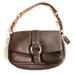 Coach Bags | Coach Pebbled Leather Bag/ Pink Stitching | Color: Brown/Pink | Size: Length 11” X 7”