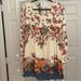 Free People Dresses | Beautiful Bell Sleeved Free People Dress! | Color: Cream/Orange | Size: S