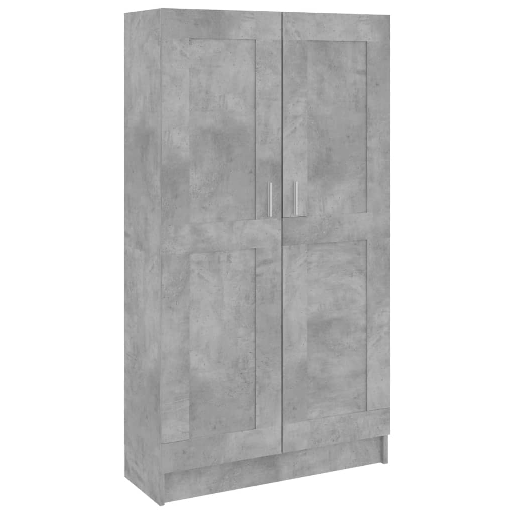 vidaXL Bücherregal Betongrau 82,5x30,5x150 cm Holzwerkstoff Image