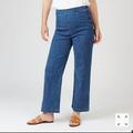 J. Crew Jeans | J. Crew Wide-Legged Cropped Sailor Jeans | Color: Blue/White | Size: 32