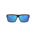 Costa Del Mar Men's Rinconcito Sunglasses, Matte Black/Blue Mirrored Polarized-580g, One Size