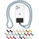 drop letsy Wooden Beads Mobile Phone Chain Universal Lanyard, Chain, Necklace for Hanging,Compatible with All Smartphones: Apple iPhone 14, 13, 12, 11, X, SE Samsung Galaxy (Without Case, Mint Shark)