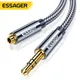 Essager – câble d'extension de casque Jack 3.5mm câble Audio Aux 3.5mm séparateur femelle cordon