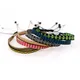Bracelets de ULde tissage faits à la main pour les filles bohèmes bracelets multicolores de fil