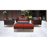 Amalfi 8 Piece Outdoor Wicker Patio Furniture Set 08c