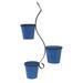 Lark Manor™ Shuff Triple Hanging Planter w/ Iron Stand Metal in Blue | 36 H x 17 W x 7 D in | Wayfair 73BDFFF89DB6443E926656528516C9A1