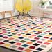 108 x 79 x 0.35 in Rug - Harriet Bee Baynard Kaleidoscope Geometric Multi/Yellow/Blue/Pink Area Rug | 108 H x 79 W x 0.35 D in | Wayfair