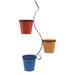 Gracie Oaks 3-Piece Metal Hanging Planter Metal in Orange/Blue/Yellow | 36 H x 12 W x 10 D in | Wayfair DF070D6CCB9545E9B519C649088645FA