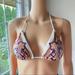 Victoria's Secret Swim | Bohemian Triangle Bikini Top Victoria's Secret | Color: Cream/Orange | Size: S