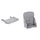 Hauck Alpha Tray 3in1 Set, tiefenverstellbares Essbrett mit herausnehmbarem Tablett, grau & Alpha Cosy Comfort Sitzverkleinerer ab 6 Monate, grau, 667866