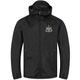 Newcastle United FC Gift Mens Shower Jacket Windbreaker Peaked Hood Black Large