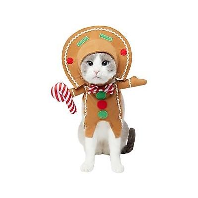 Frisco Front Walking Gingerbread Dog & Cat Costume, Small