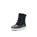 SOREL Women's Joan of Arctic Next Lite Boot — Black, Sea Salt — Waterproof Leather & Suede Snow Boots — Size 9