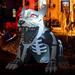 GOOSH Halloween Inflatable 4.9FT Inflatable Dog Halloween Decorations Skeleton Dog Halloween Decor in Black/White | Wayfair WF-69147